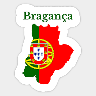 Braganca District, Portugal. Sticker